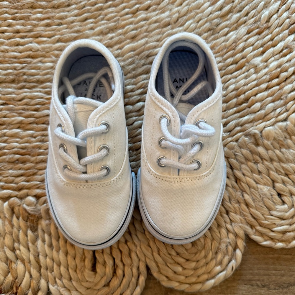 Boys Janie and Jack White Sneakers